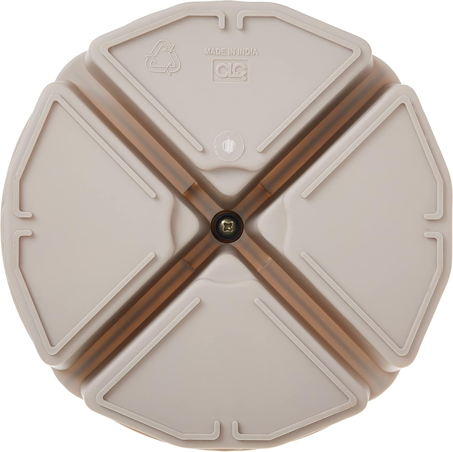 1154 4-Inch High, Full-Round Bucket Tray,Cream White