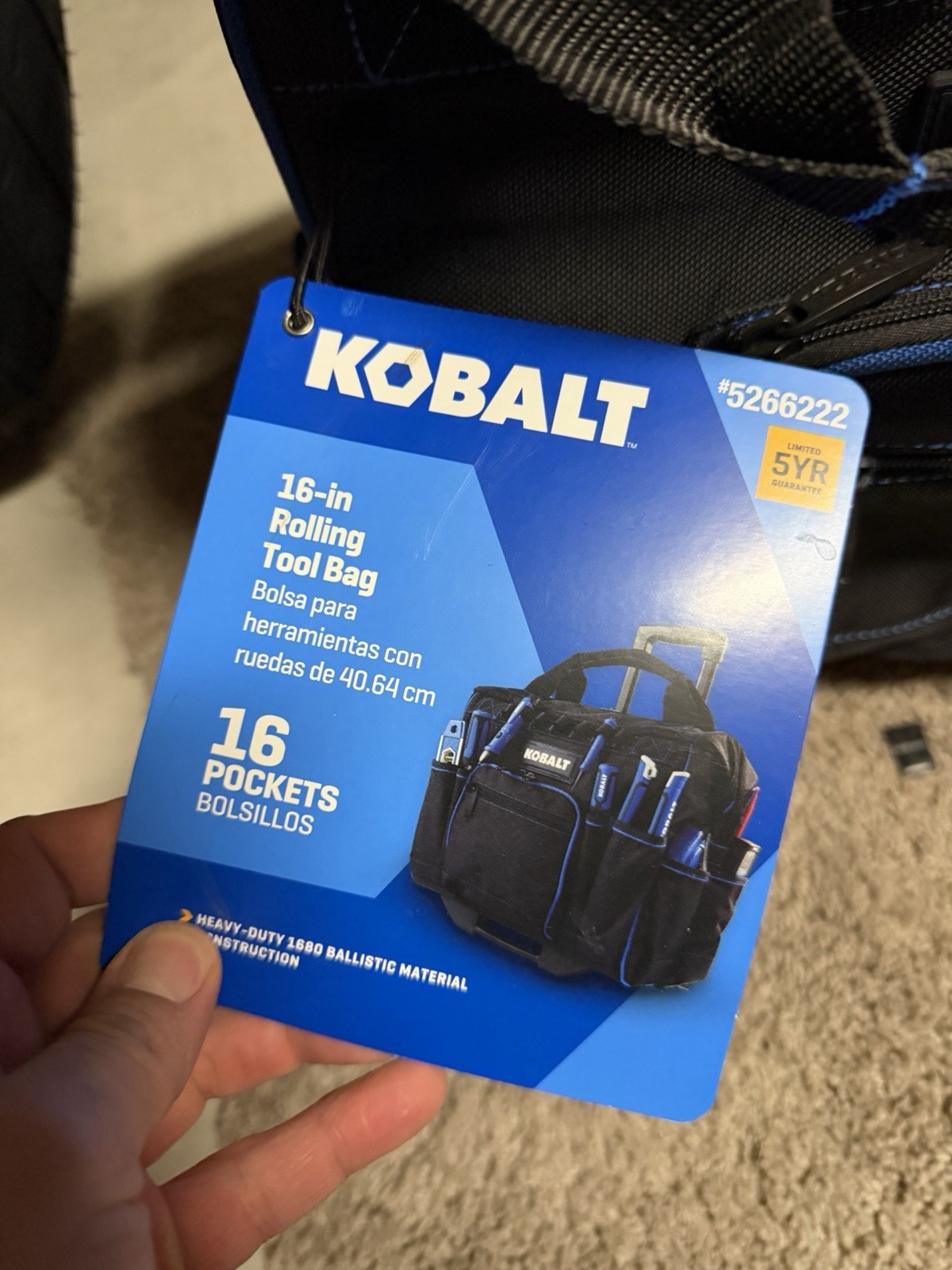 Kobalt 16in Rolling Tool Bag