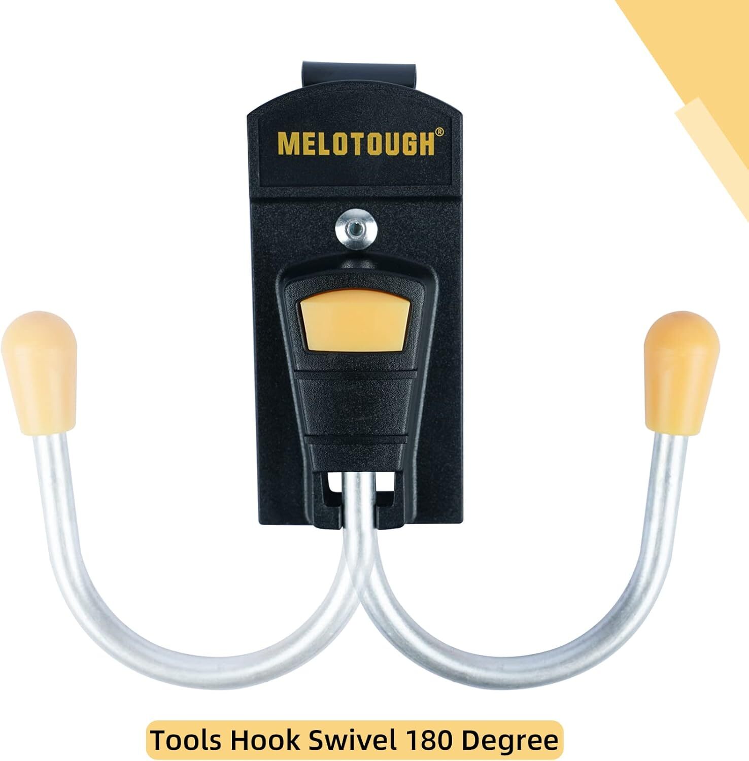 Tool Belt Hook Tool Holster Cordless Drill Holster with Metal Clip (Yellow 5pcs)