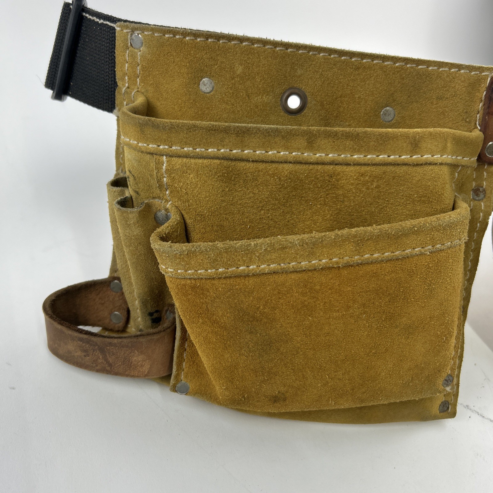 Custom Leather Crafts CLC Leather Suede Tool Belt No 370x-3 Vintage USA