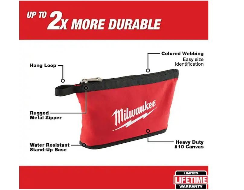 Red Zipper Tool Bag
