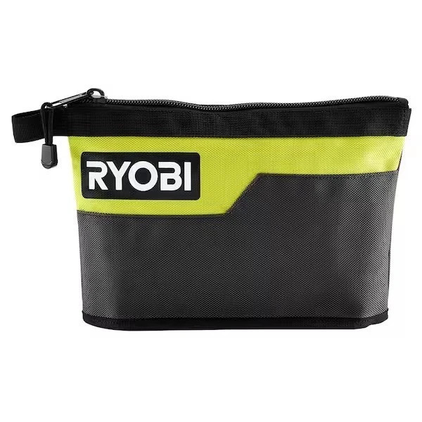 Ryobi Waterproof 12 In. Zipper Utility Pouch for Tools, Multi-Purpose Bag