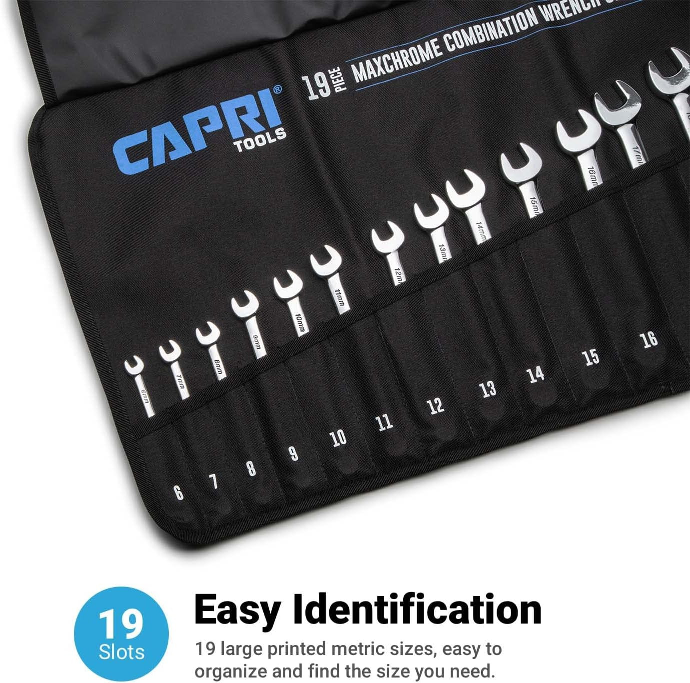 Wrench Roll up Pouch Standard Pockets