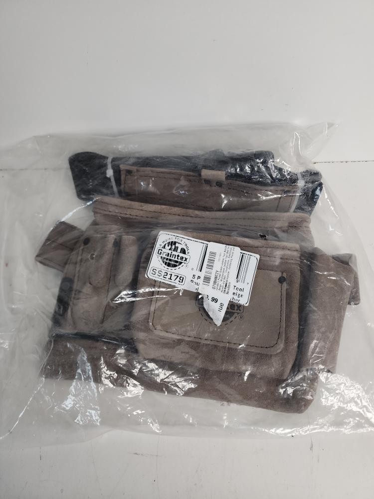 GRAINTEX TOOL BELT5-Pocket Right Handed Beige Top Grain Leather Tool (P24031263)