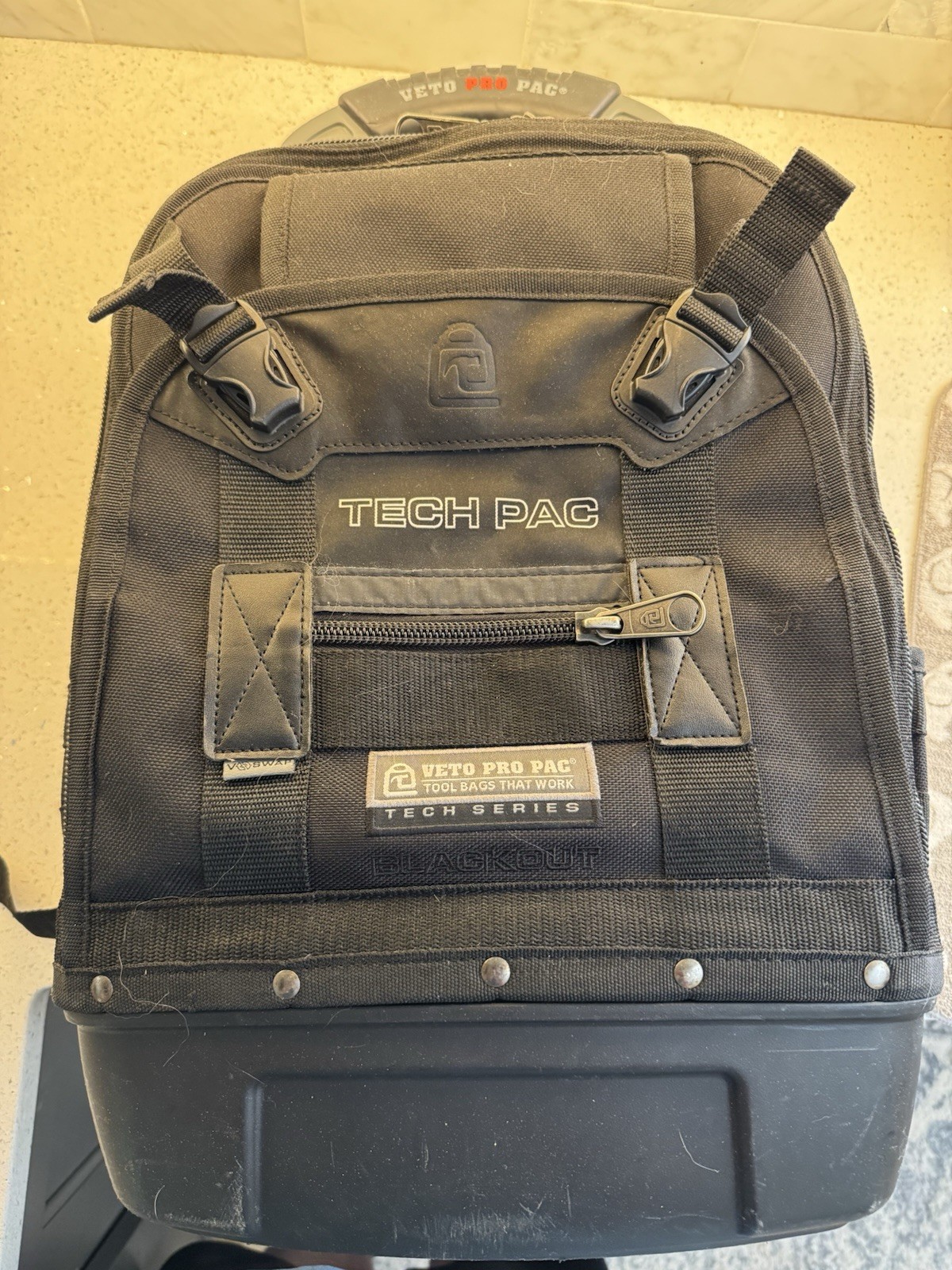 Veto Pro Pac Tech Pac Blackout Backpack With Hi Viz V-Swap Inserts EXCELLENT