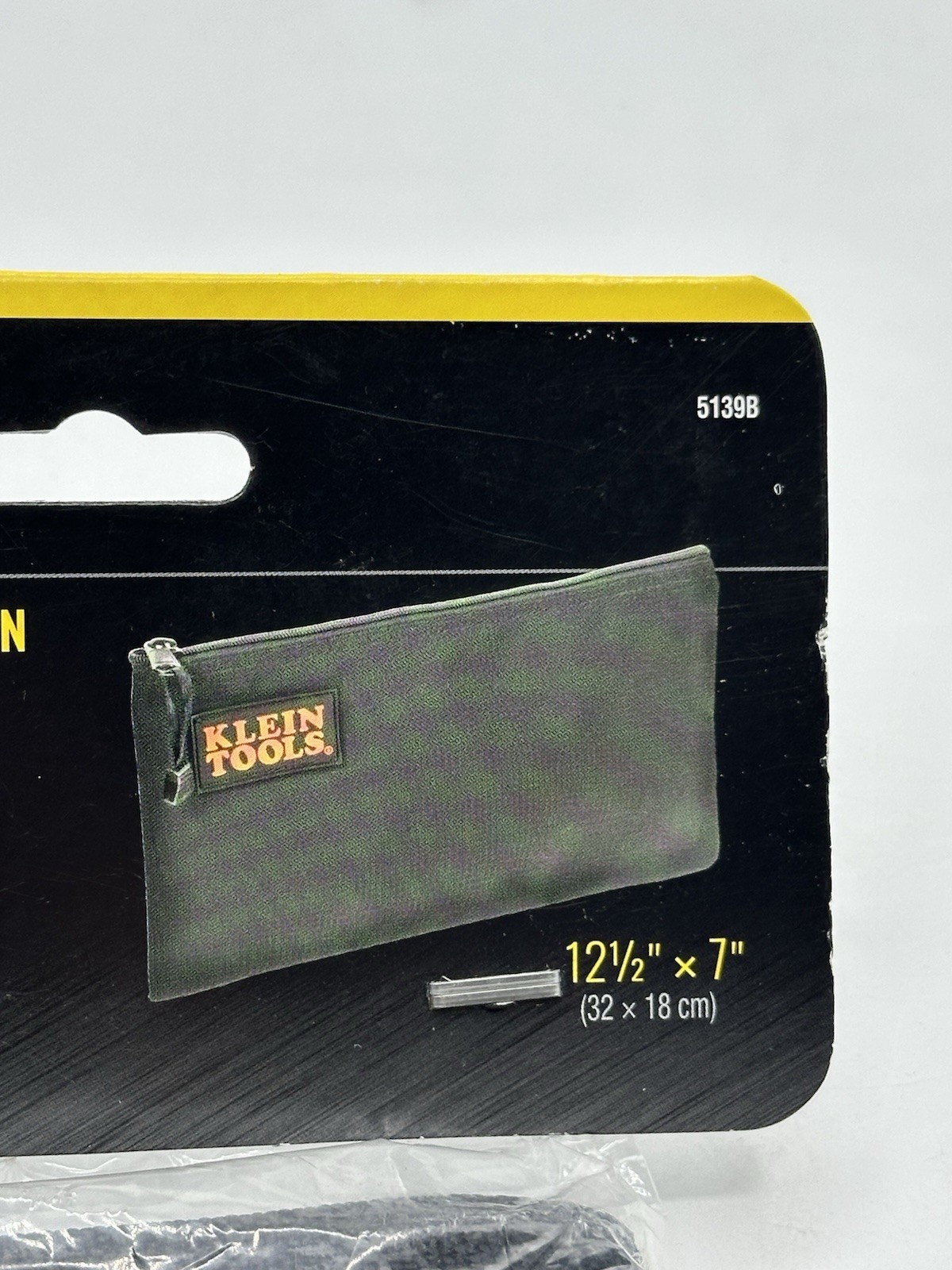 Klein Tools • Black Cordura Ballistic Nylon Tool Bag w/ Zippered Pocket • #5139B