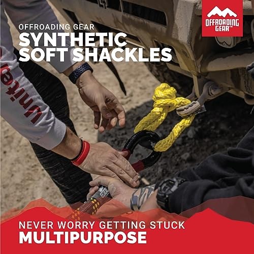 Two 5/16″ Heavy Duty Synthetic Soft Shackles TWO 5/16″ Synthetic Soft Shackles