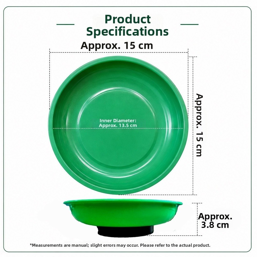 ABS Round Storage Tray 6 Inch for Small Parts and Electronic Components