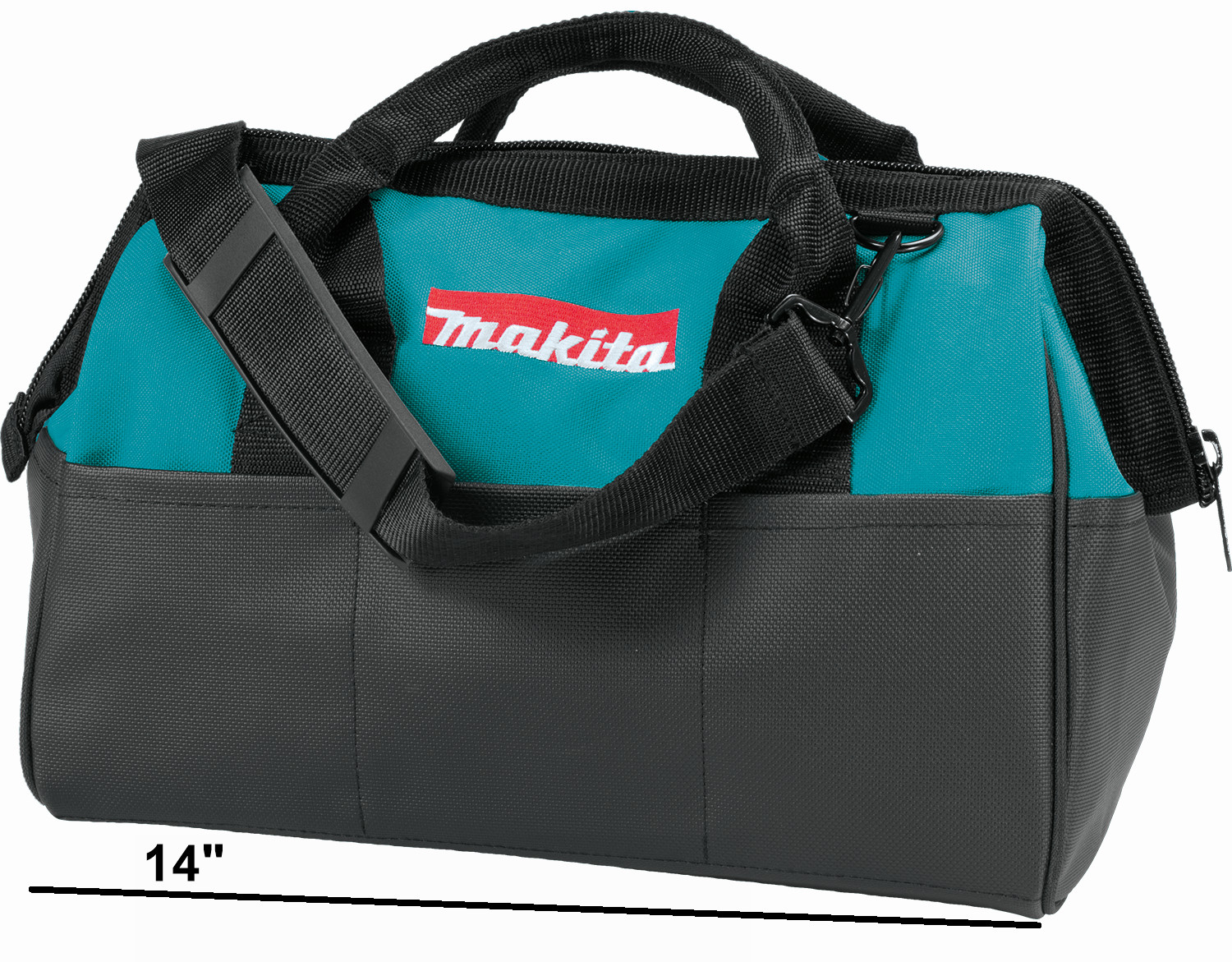 NEW GENUINE Makita 14″ x 8″ x 10″ Contractor Tool Bag 831253-8 industrial fabric