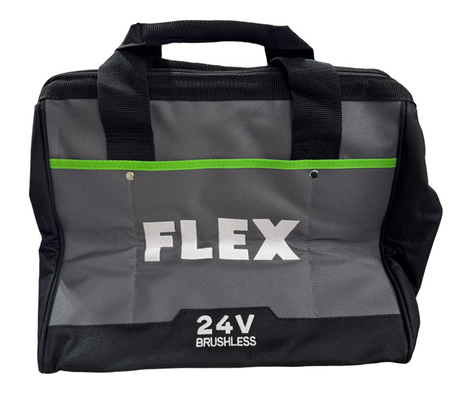 Flex 24v Power Tool Storage Bag with Zipper and Handles 12″ x 10″ x 10″