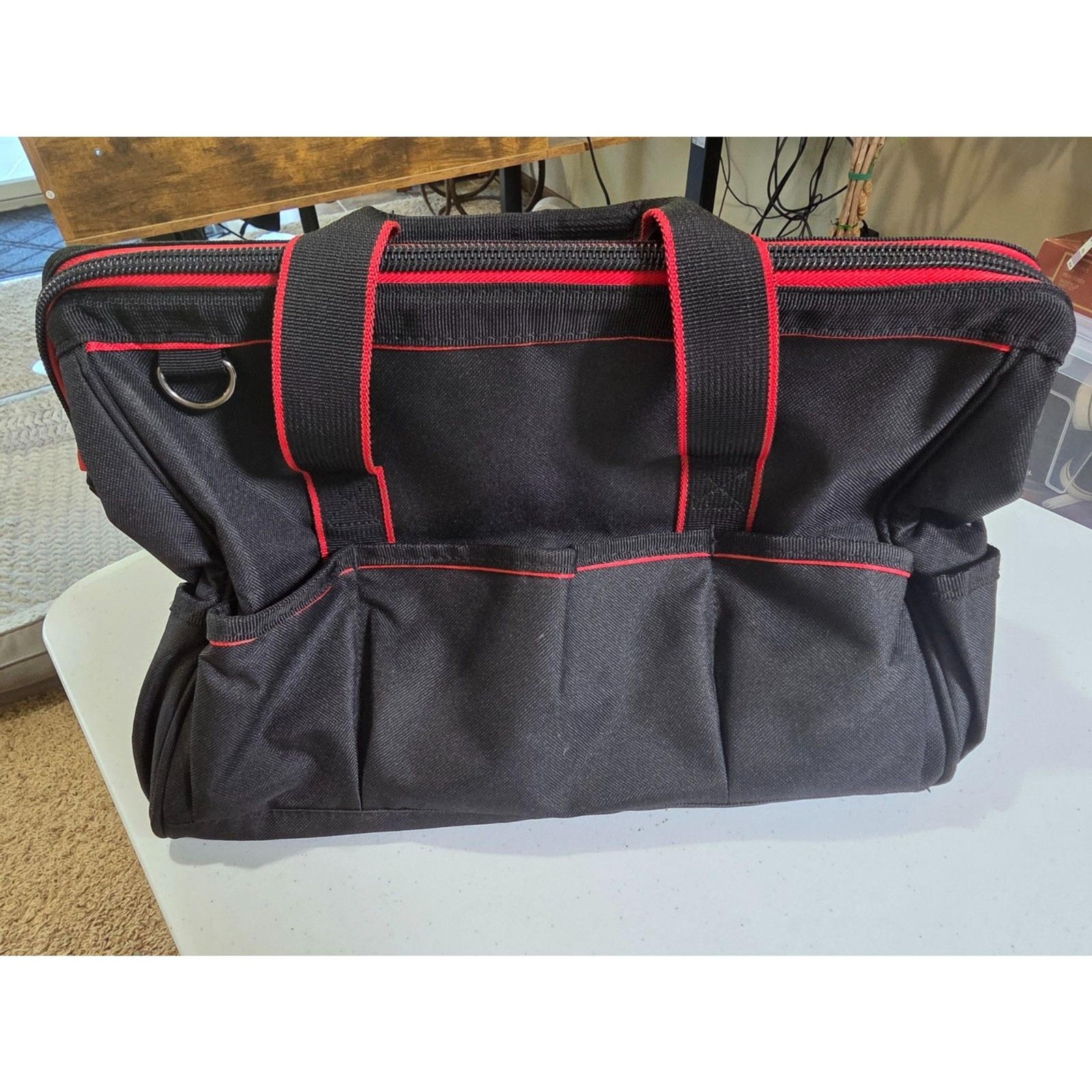 Hyper Tough 15″ Large Mouth Tool Bag New w/ Tags 22 Pockets Shoulder Strap