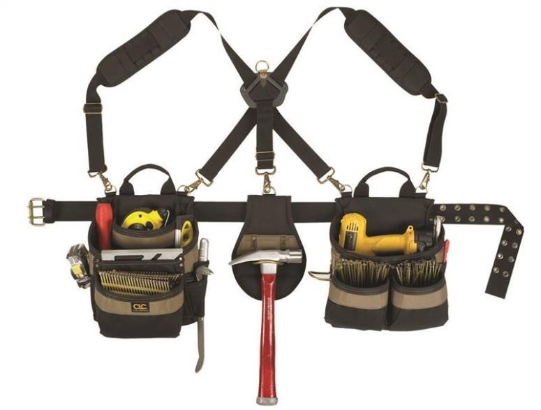 NEW CLC 1614 23 POCKET 5 PIECE COMBO TOOL BELT APRON POLYESTER SALE NEW 5632955