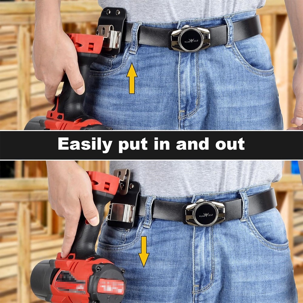 2PCS Tac-Tical Tape Measure Holder with Belt Clip – Low-Profile Drill Holster