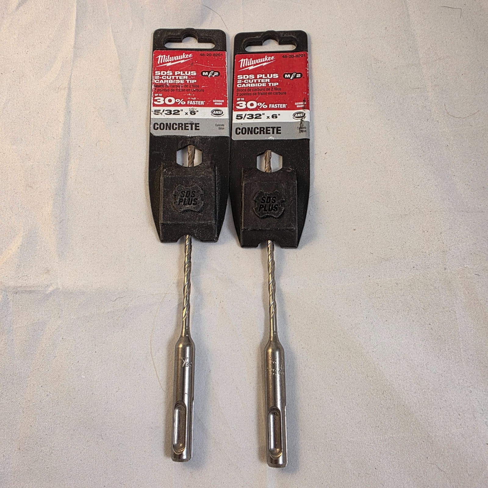 Set of 2 – Milwaukee 48-20-8201 5/32 in. x 6 in. MX2 SDS-Plus Carbide Bit