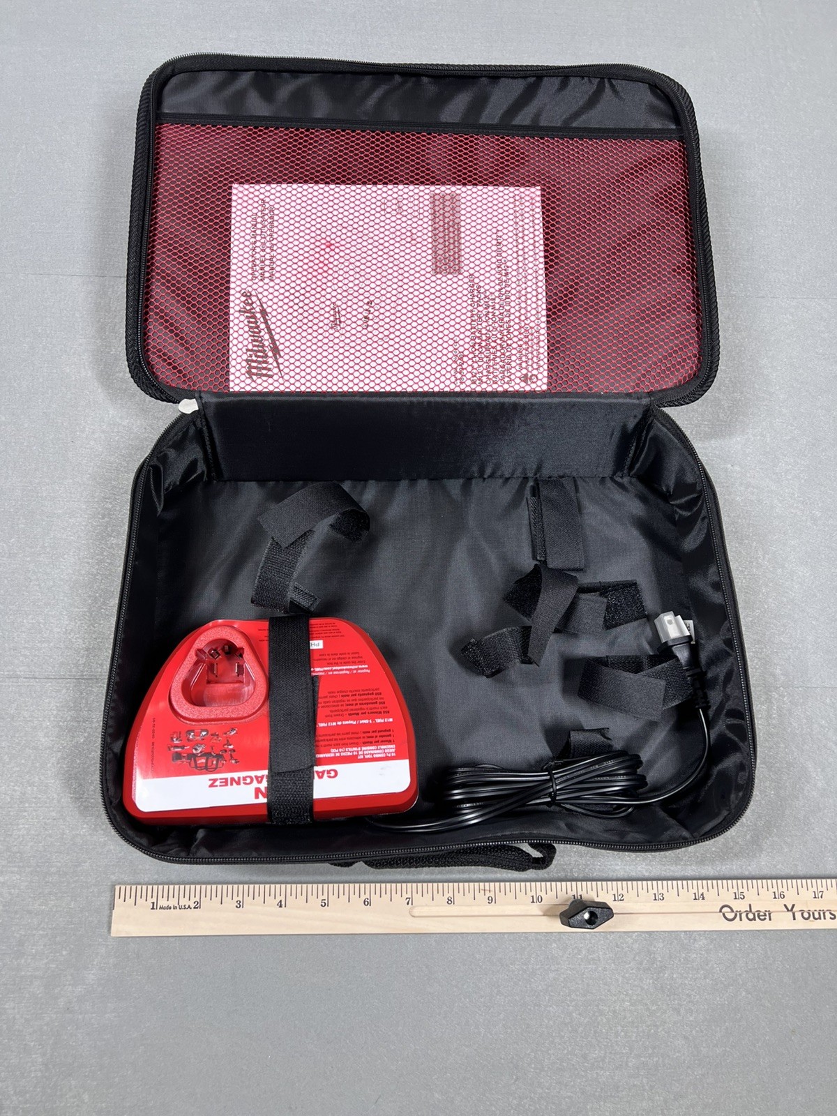 Milwaukee M12 Fuel Soft Case Tote Tool Bag With M12 Charger Never Used