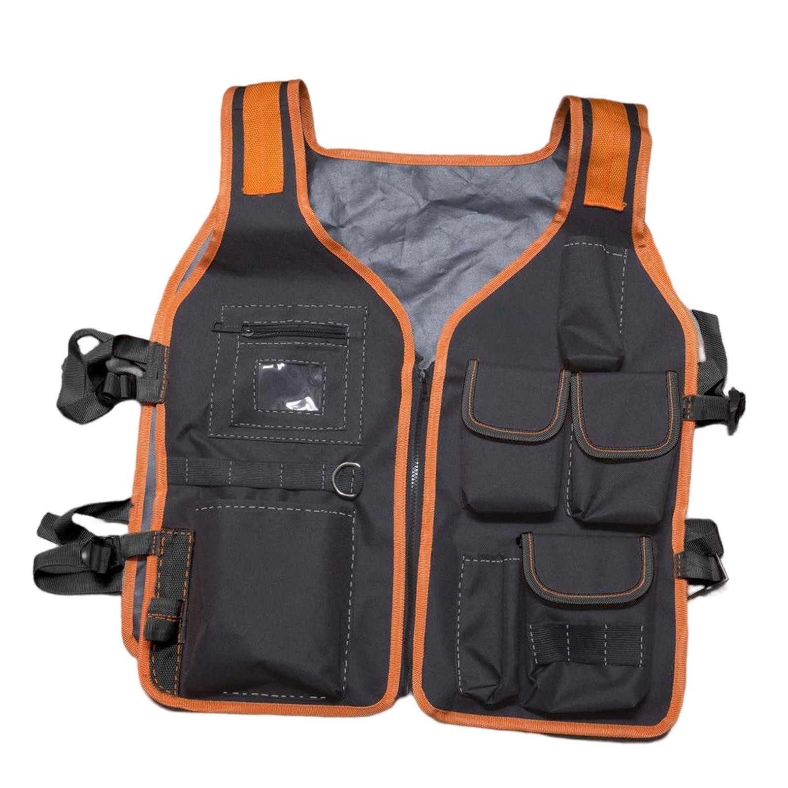 Tool Vest Work Vest for Men with Pockets Universal Storage Waist Bag Tool Vest