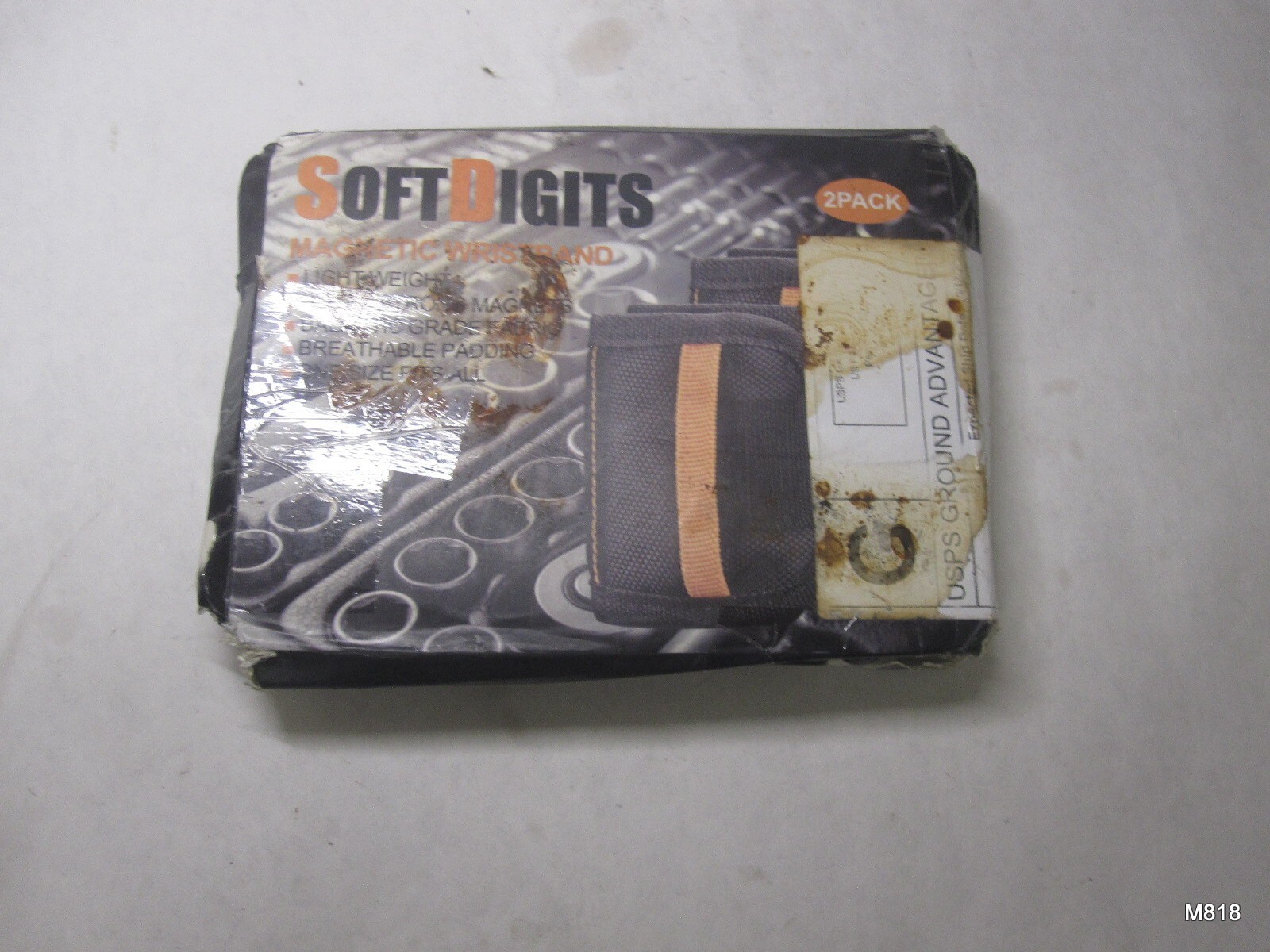 1 Pack of 2 Soft Digits Magnetic Wristbands DIY Magnet Tool Holder