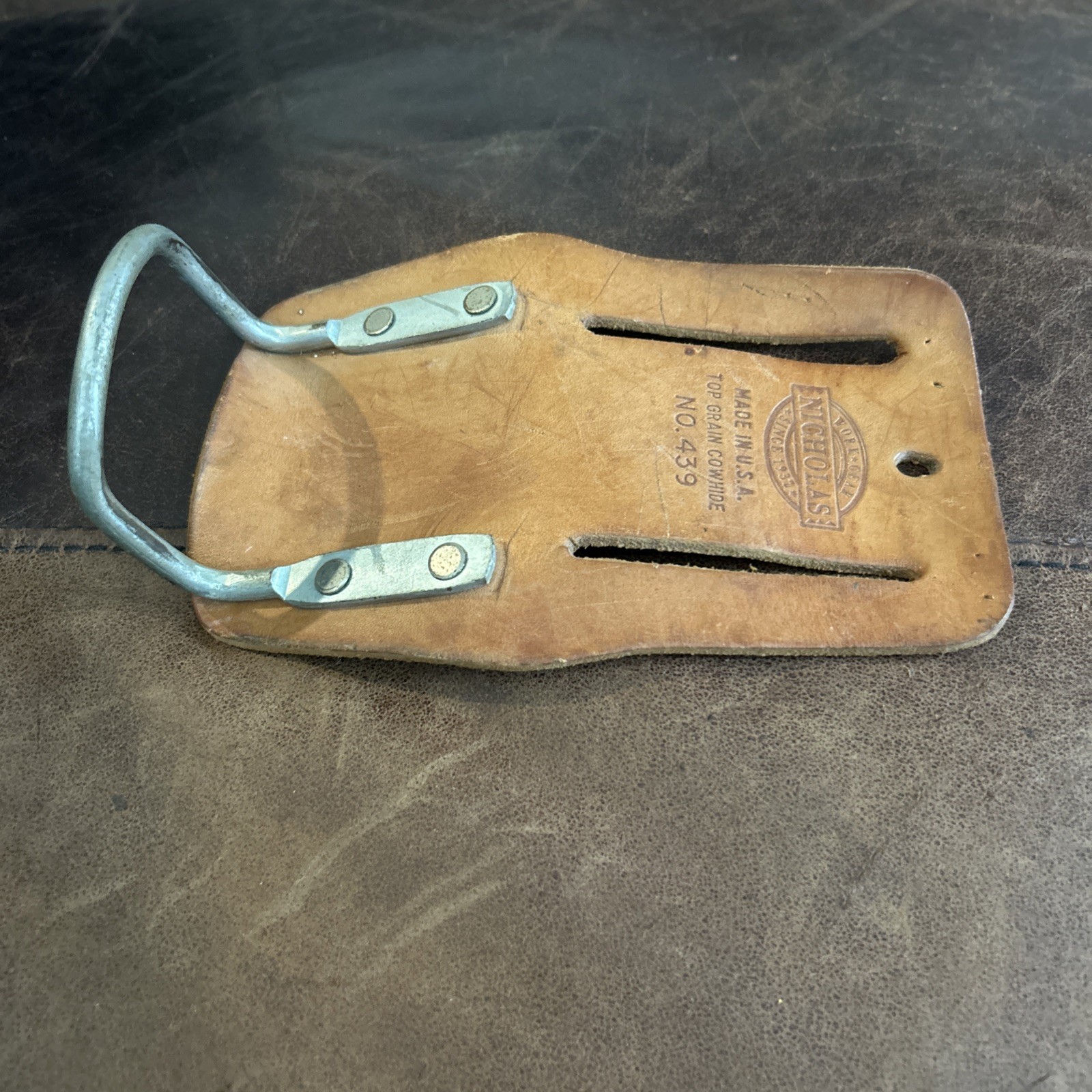 Vintage Hammer Holster Nicholas No. 439 Made In America Top Grain Cowhide Used