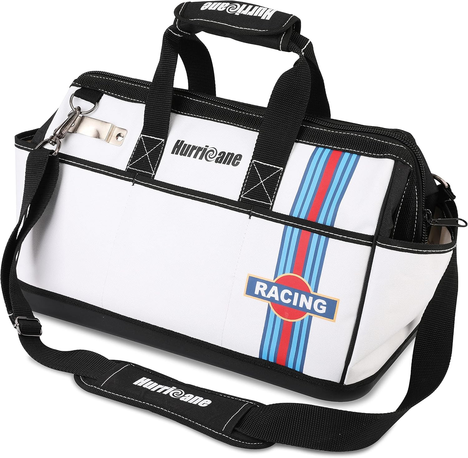 HURRICANE 16 inch Wide Mouth Tool Bag with Water Proof Molded Base with Extra Sh