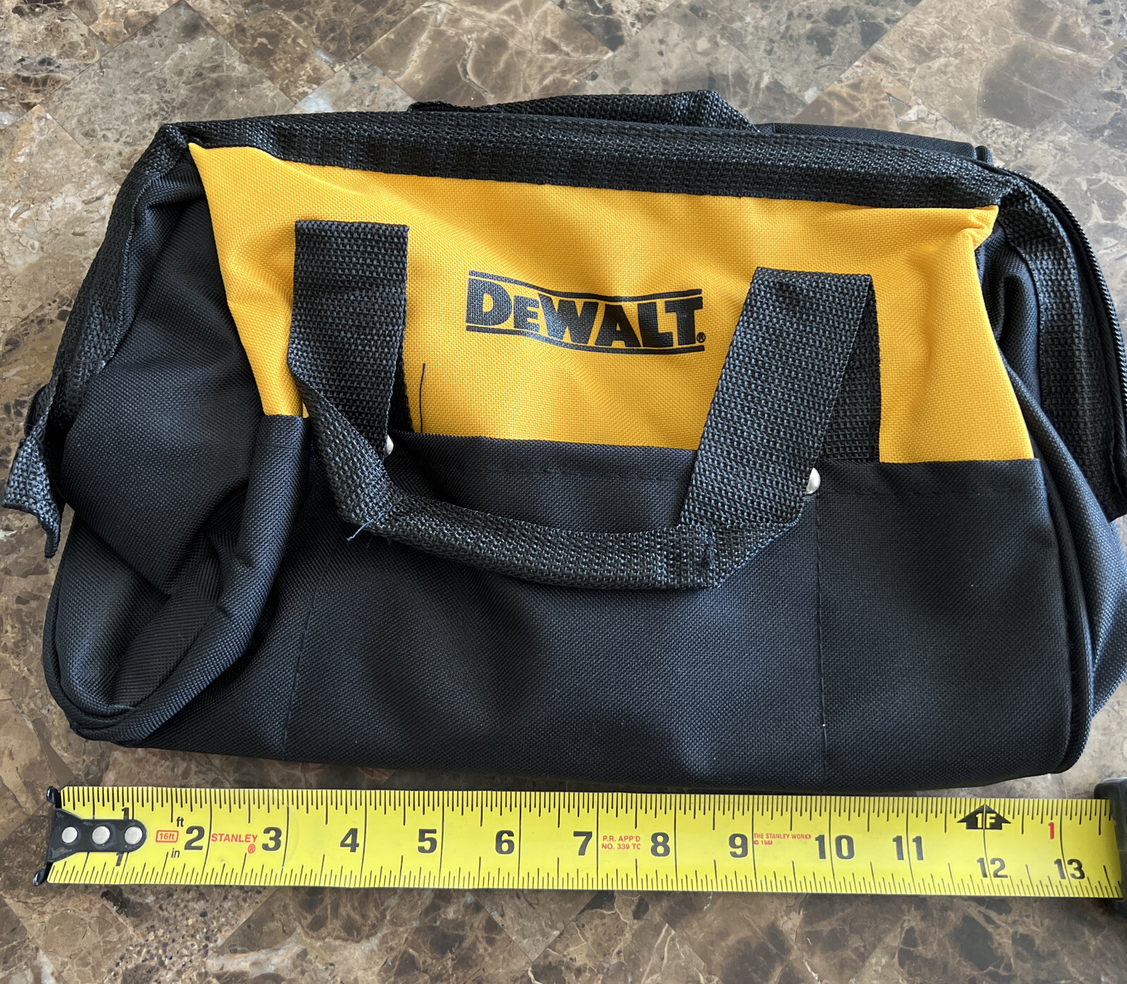 NEW DEWALT 12″ X 8″ X 7″ Heavy Duty Nylon Small Tool Bag Tote Carrying Case