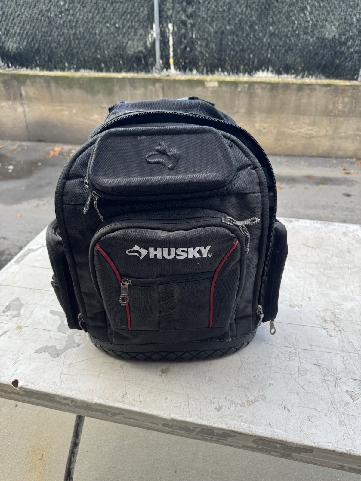 Husky Heavy-Duty Tool Backpack with Multiple Pockets