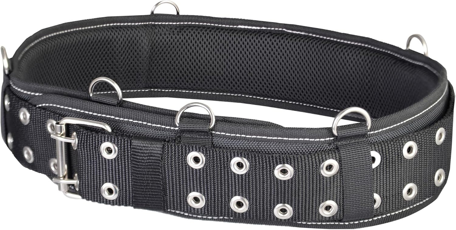 3-Inch Padded Tool Work Belt 1680D Ballistic Tool Belt with 6 Suspenders Ring |