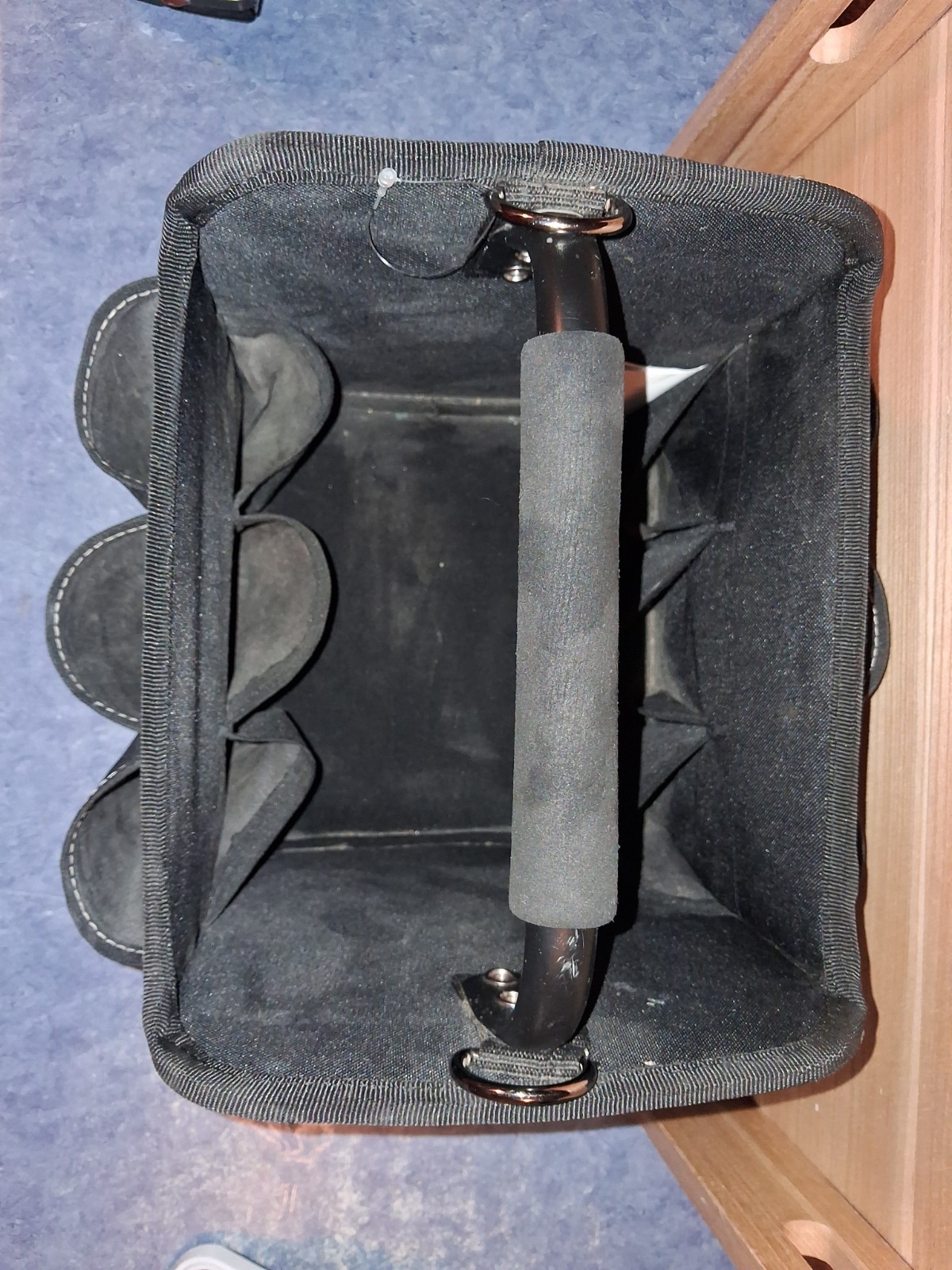 Husky 22 Pocket Tool Hard Storage Tote-Electrician-Lightly Used-No Damage!