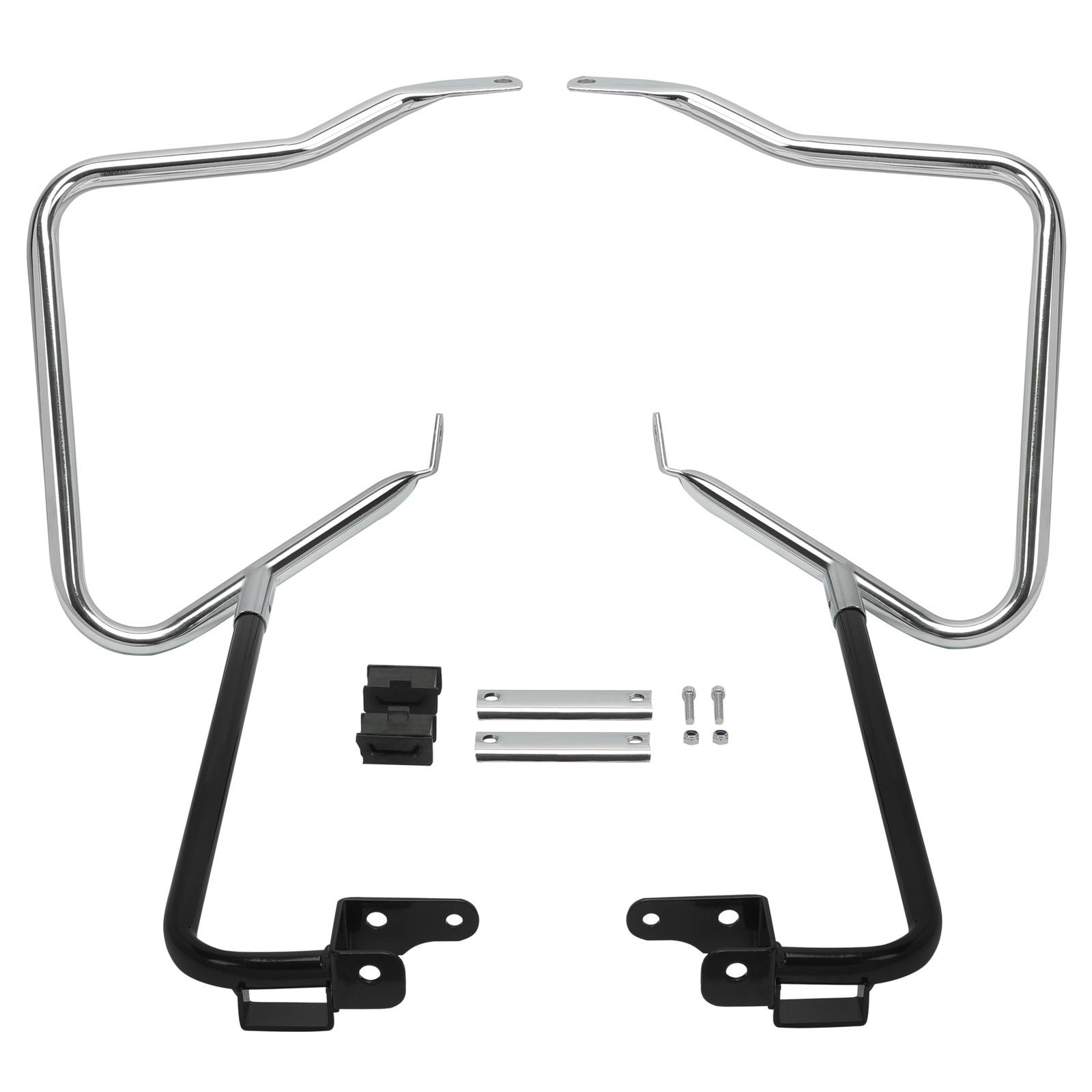 Saddlebag Bracket Guard Bars Compatible with 2014-2024 Harley Davidson Tourin…