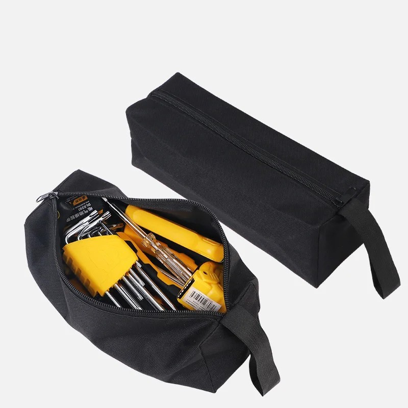 Canvas Tool Pouch Bag Zipper Small Multipurpose Organizer Pouch Heavy Duty S