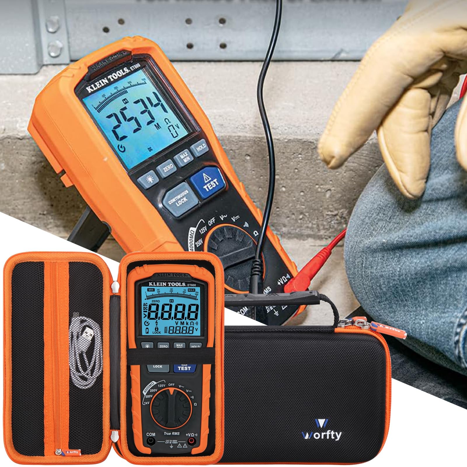 Hard Multimeter Case for Klein Tools ET600 Multimeter – Hard Protective Trave…