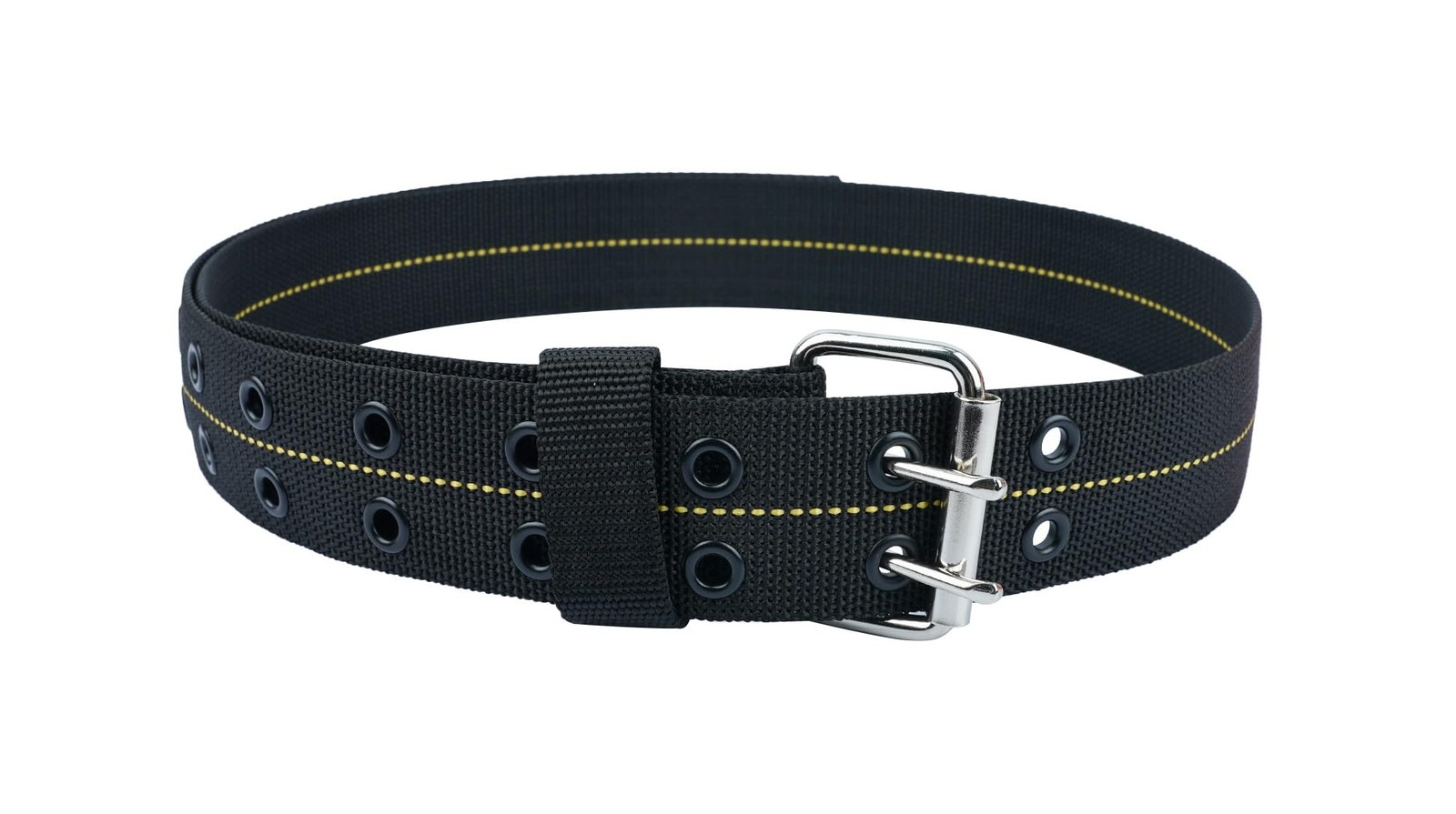2 In Adjustable Heavy Duty Nylon Tool Belt Black Roller Buckle Work Construction