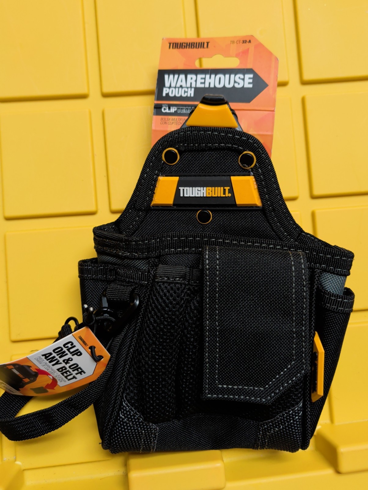 ToughBuilt Warehouse Tool Pouch 9 Pockets & Loops Covered Pocket TB-CT-32-A