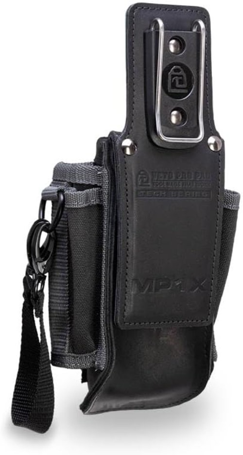 Pro Pac MP1X Leather Tool Pouch: Compact Organizer for Electricians & DIYers