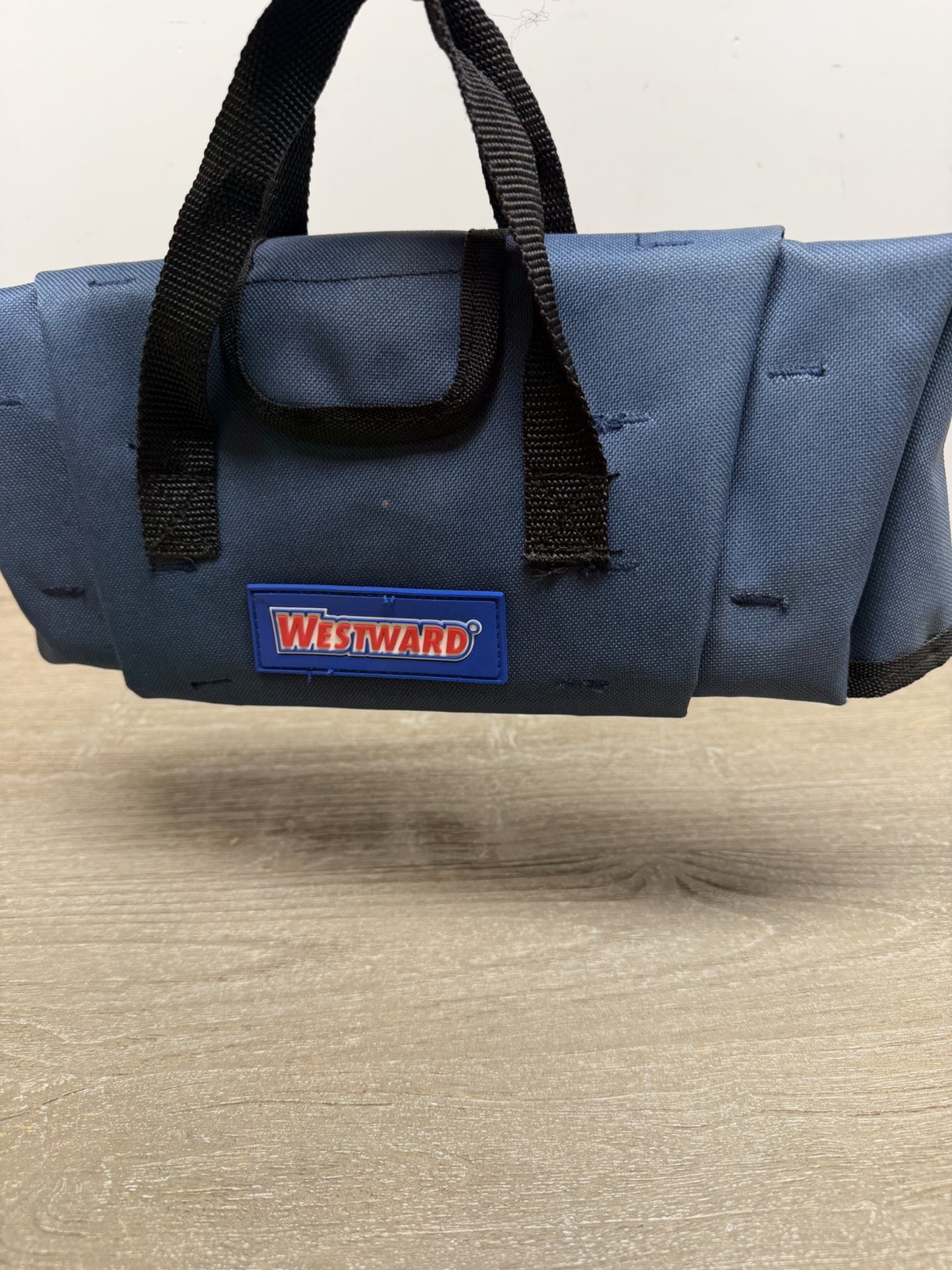Westward 32Pj46 Tool Pouch, Wrench Roll, Black, Polyester, 15 Pockets