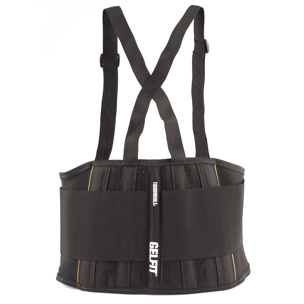 ToughBuilt® GelFit® Black Back Support Brace Belt – Large – 40″-48″ Waist