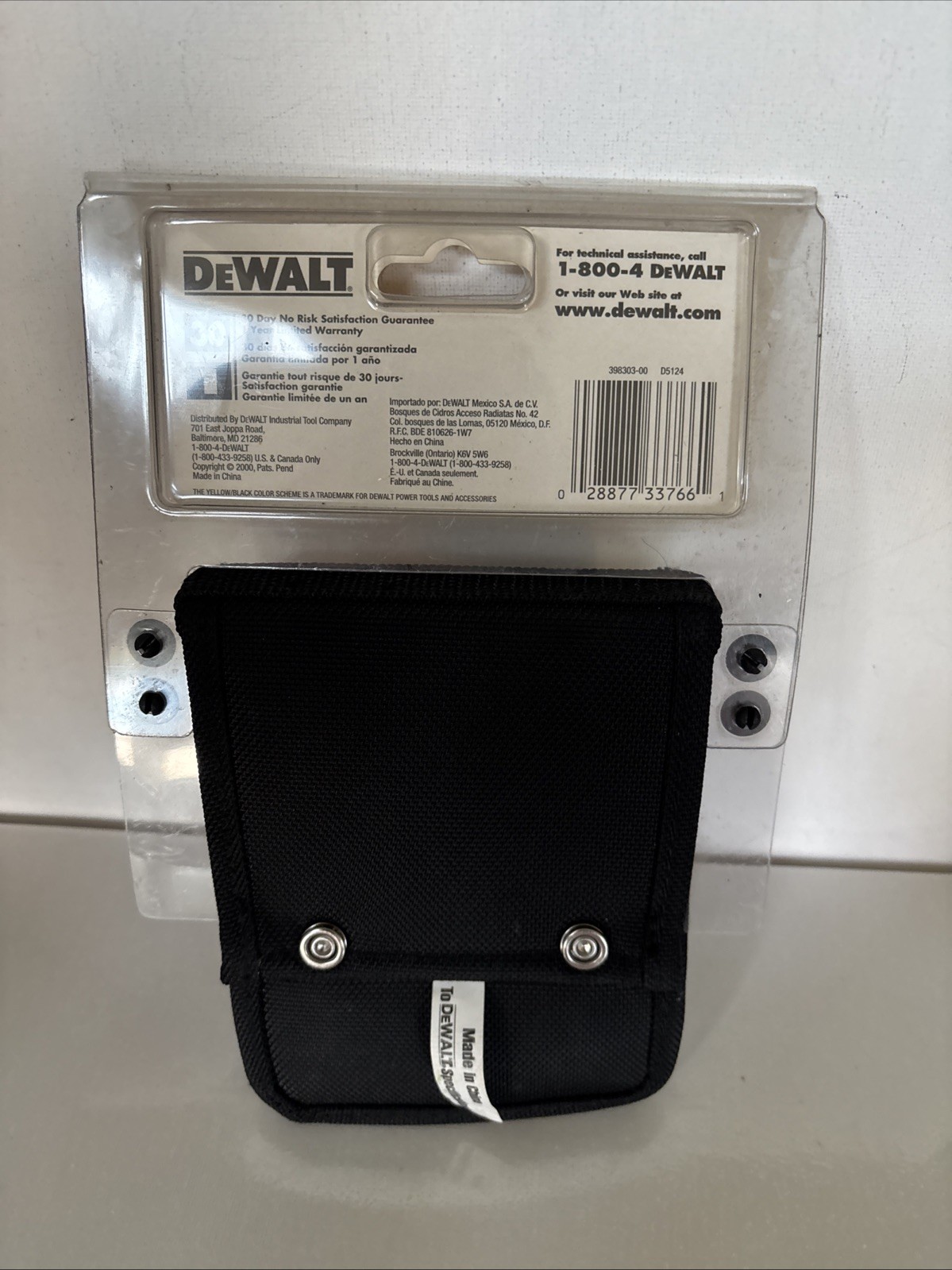 DeWALT D5124 Heavy Duty Hammer Holder BALLISTIC NYLON Brand New