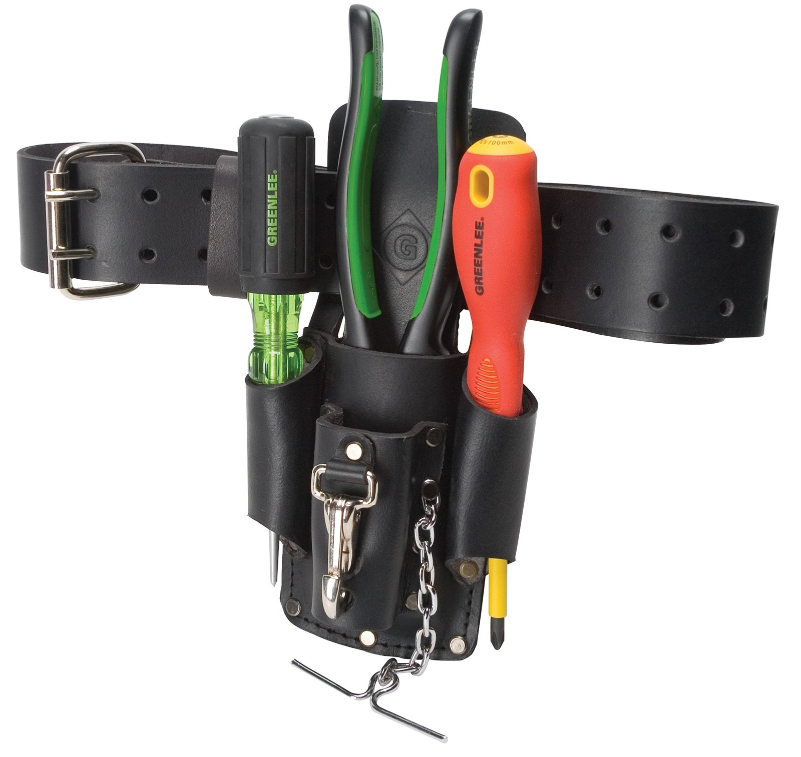 Greenlee 0258-14 Leather 4 Pocket Pouch – Black