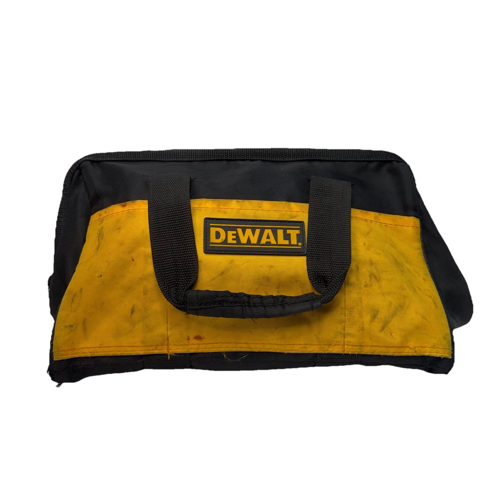 DeWalt Tool Bag – 13″10″x9″ – Semi Hard Bottom 6 Pockets Skids – Fair Condition