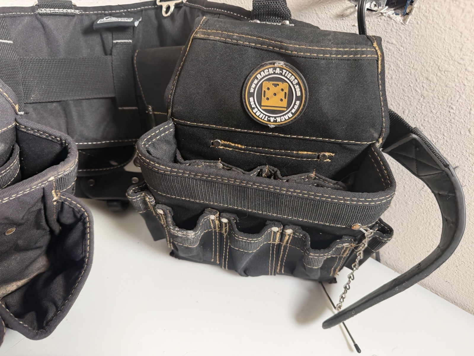 Gatorback Contractor Pro Black Tool Utility Belt Pouch Adult #BACKROOM
