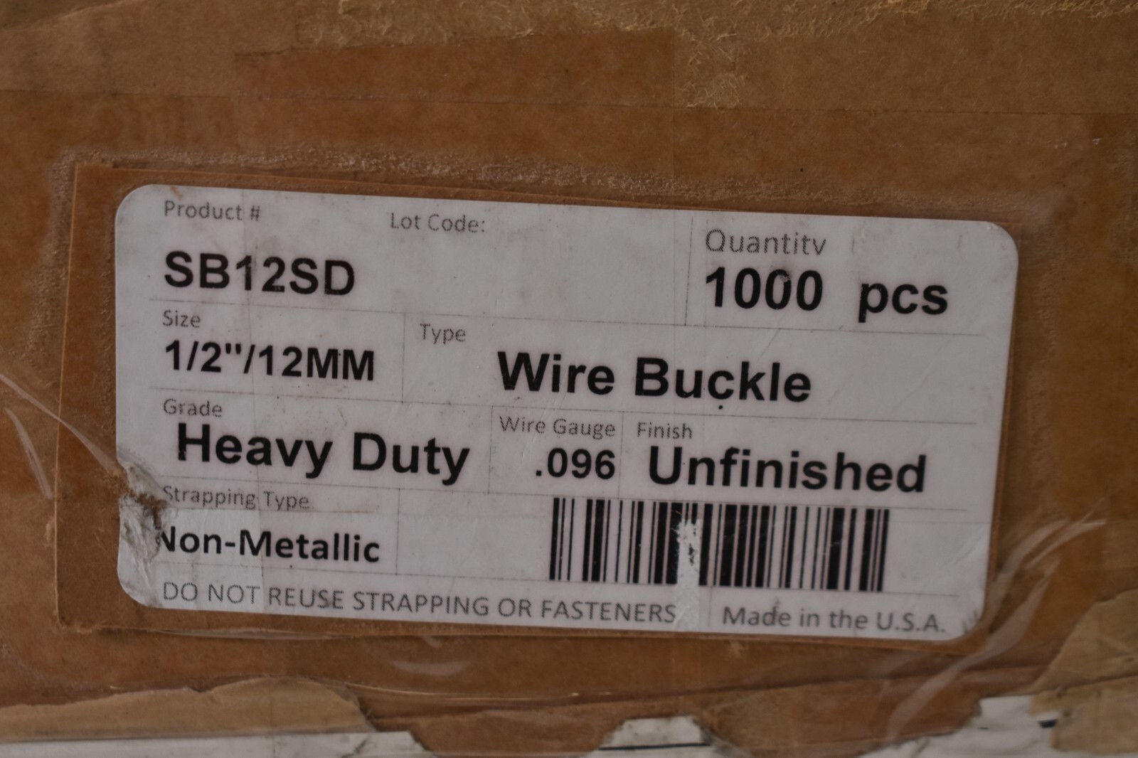 Lot of 1000~ Polychem Standard Steel Buckles Heavy Duty 1/2′ SB12SD .096″