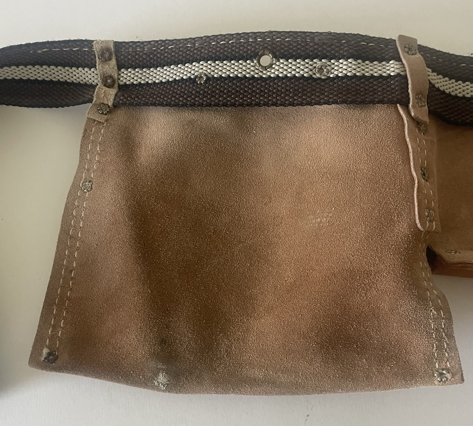 Nicholas Heavy Split Cowhide Leather Tool Belt Handyman 493X Pouch Carpenter USA