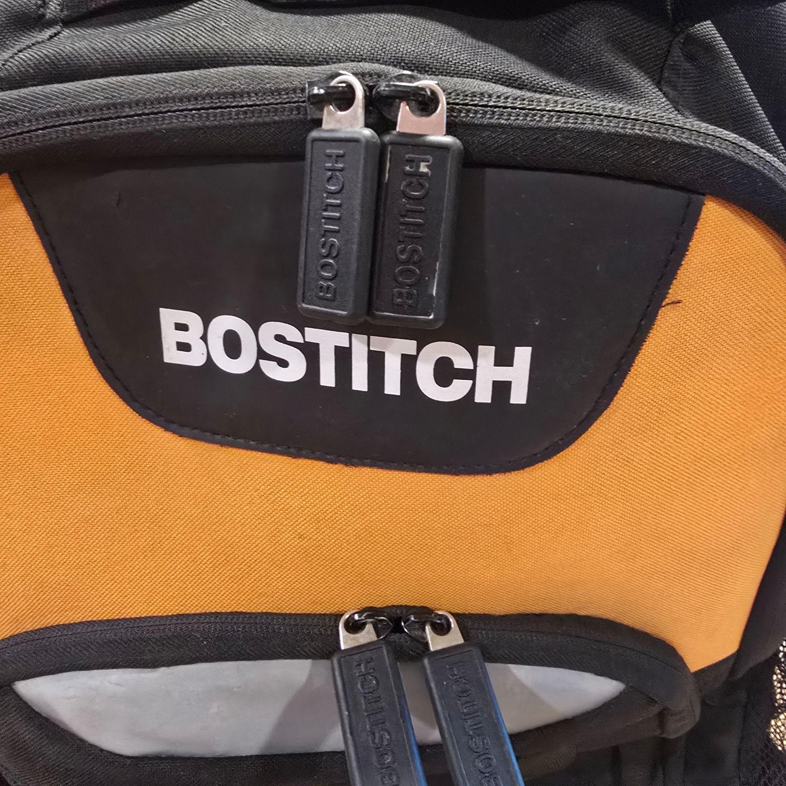 Bostitch Tool Backpack Adjustable Black Polyester Padded Handle Organizer Bag