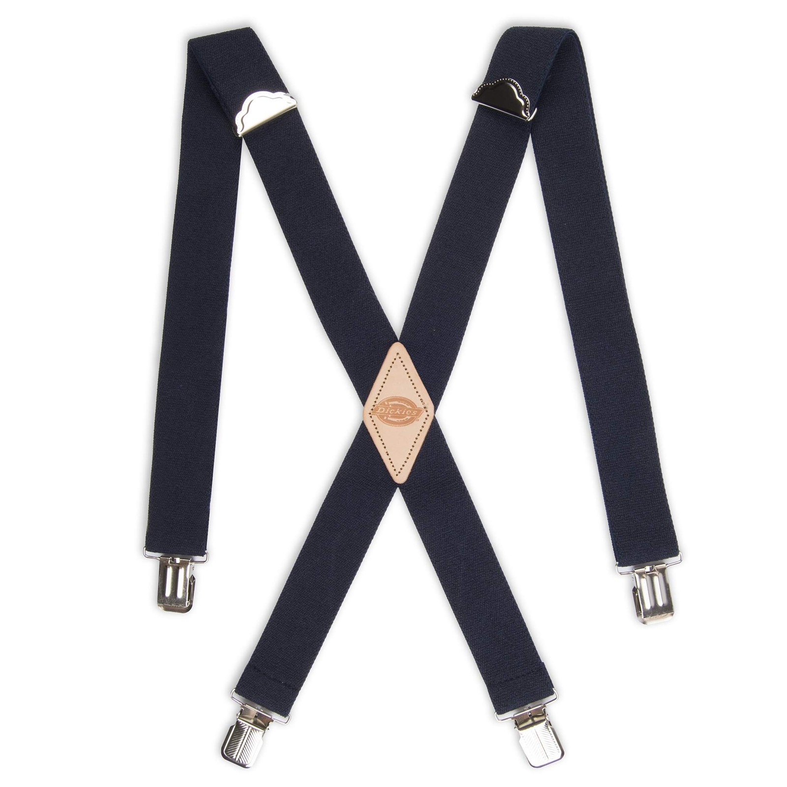 Dickies Men’s 1-1/4 Solid Straight Clip Suspender, Navy, One Size, Navy