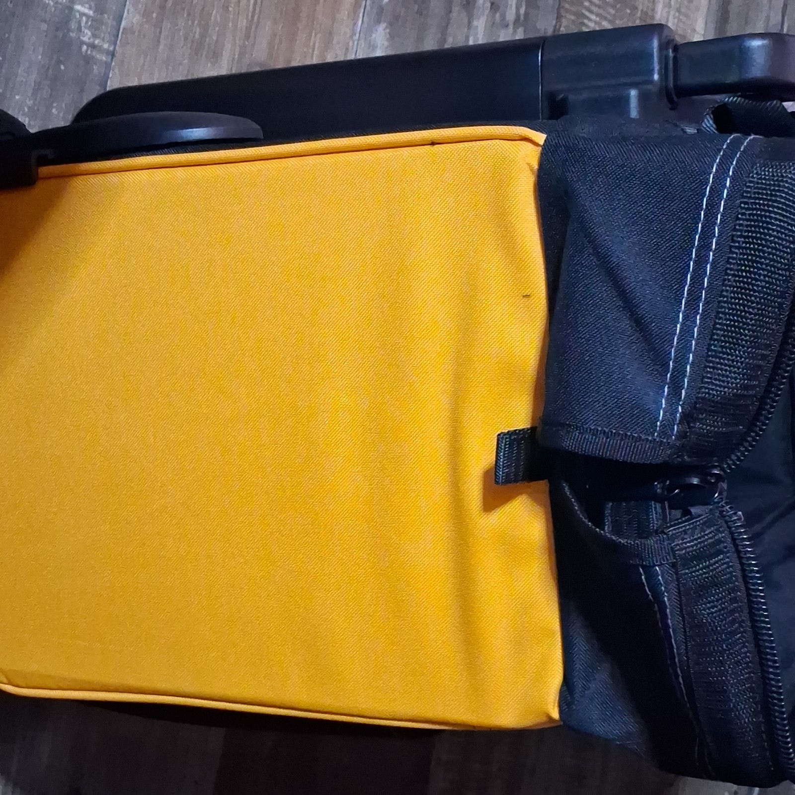 DEWALT Large Rolling Tool Bag, Telescoping Handle, Black/Yellow 36x18x12