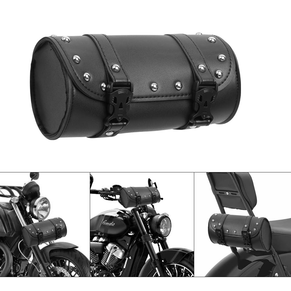 Handlebar Bag Motorcycle Front Fork Bag Tool Storage Pouch Universal Fit for …