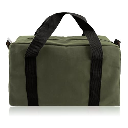 Small Tool Bag – Close Top Wide Mouth – Large 12 Inch Army Green