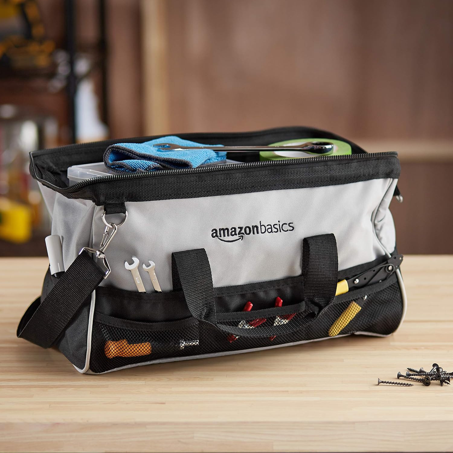 Durable Wear-Resistant Tool Storage Bag with Adjustable Shoulder Strap,Portable