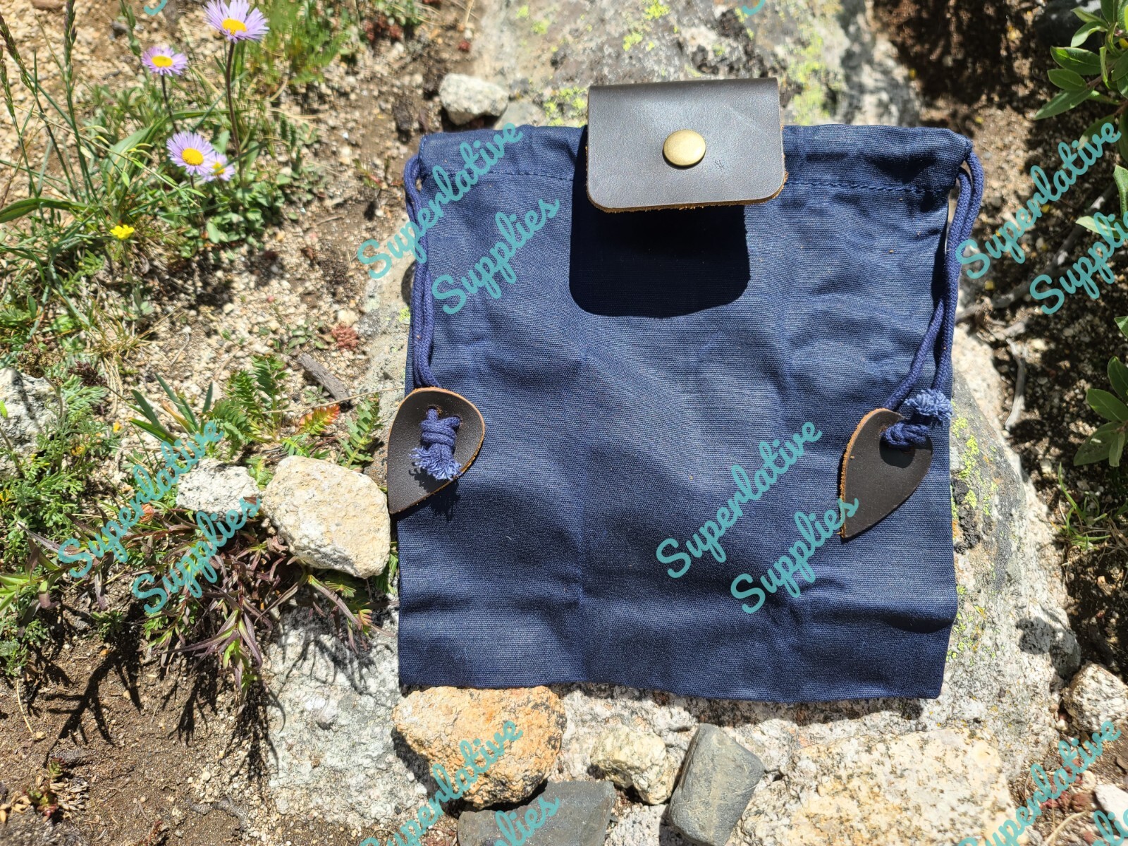 Premier Canvas Drawstring Bag Trail Pouch Foraging Hiking Camping Walking Hike