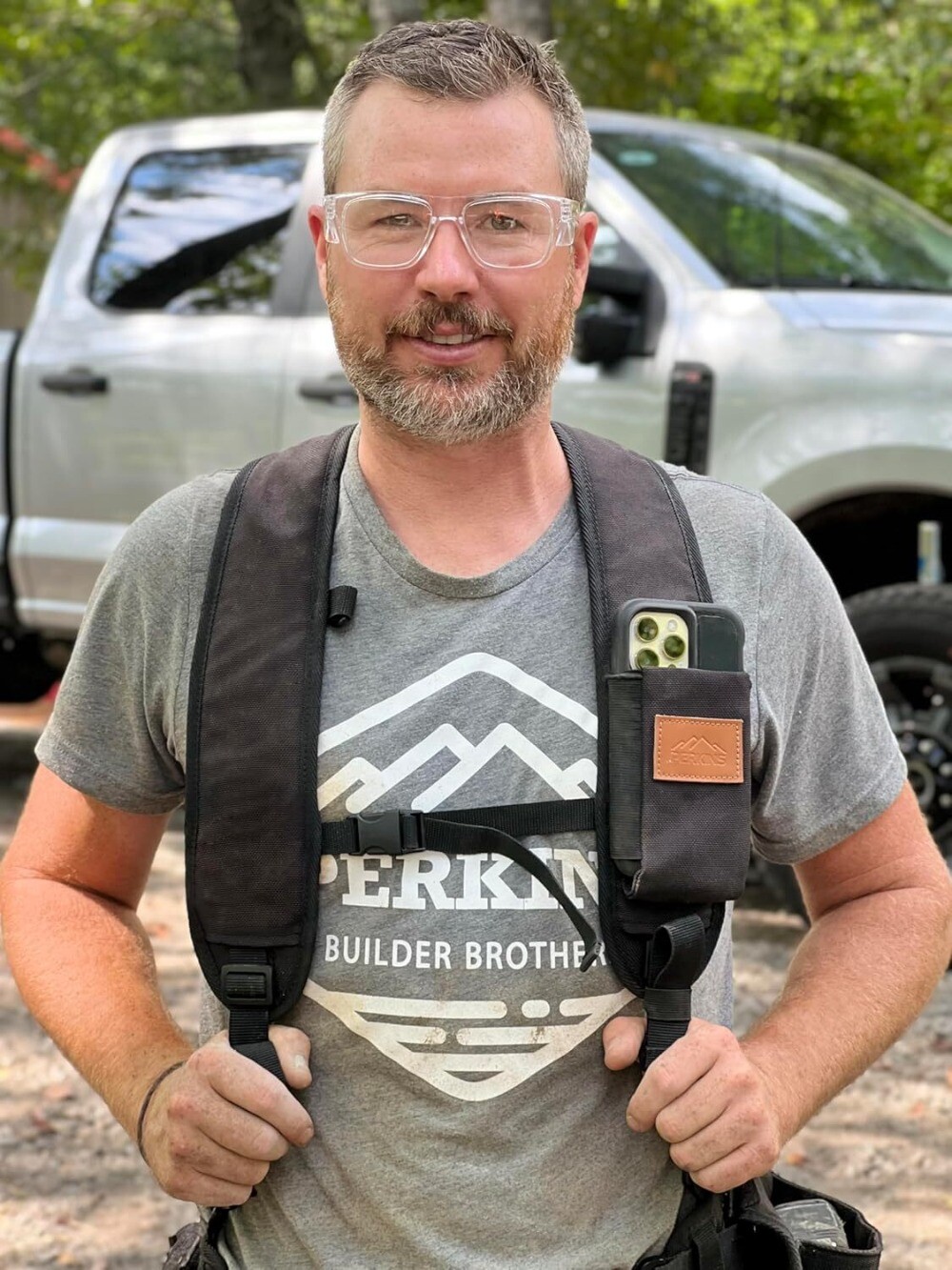 Perkins Builder Brothers Essential Tool Belt Set With Suspenders, Medium