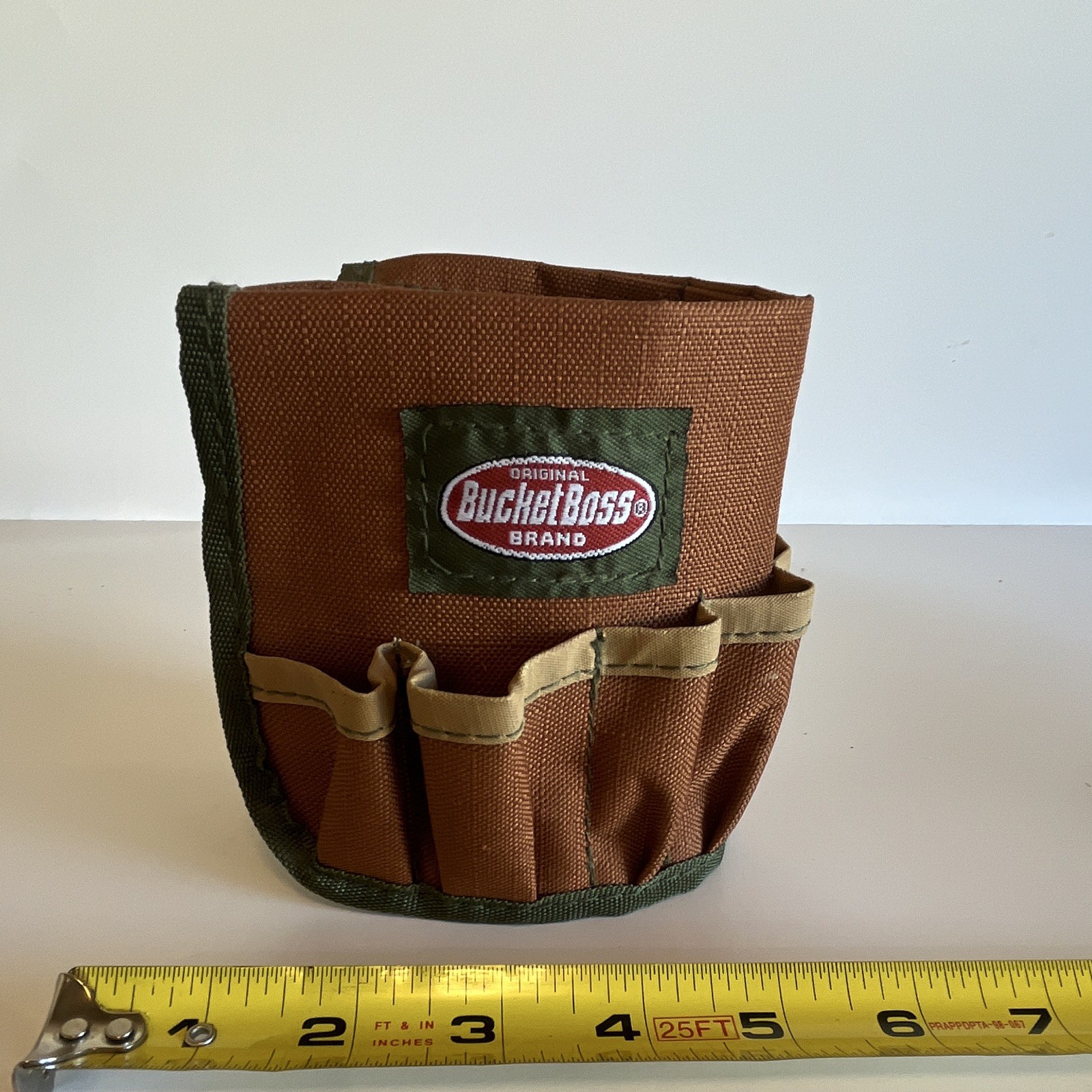 Bucket Boss Multi-Pocket Tool Pouch Belt Organizer for a Mug 5 in